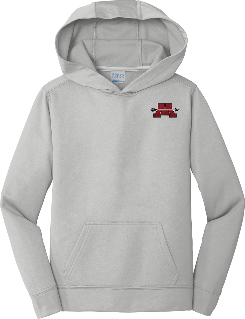 Mercer Arrows Youth Performance Fleece Pullover Hooded Sweatshirt