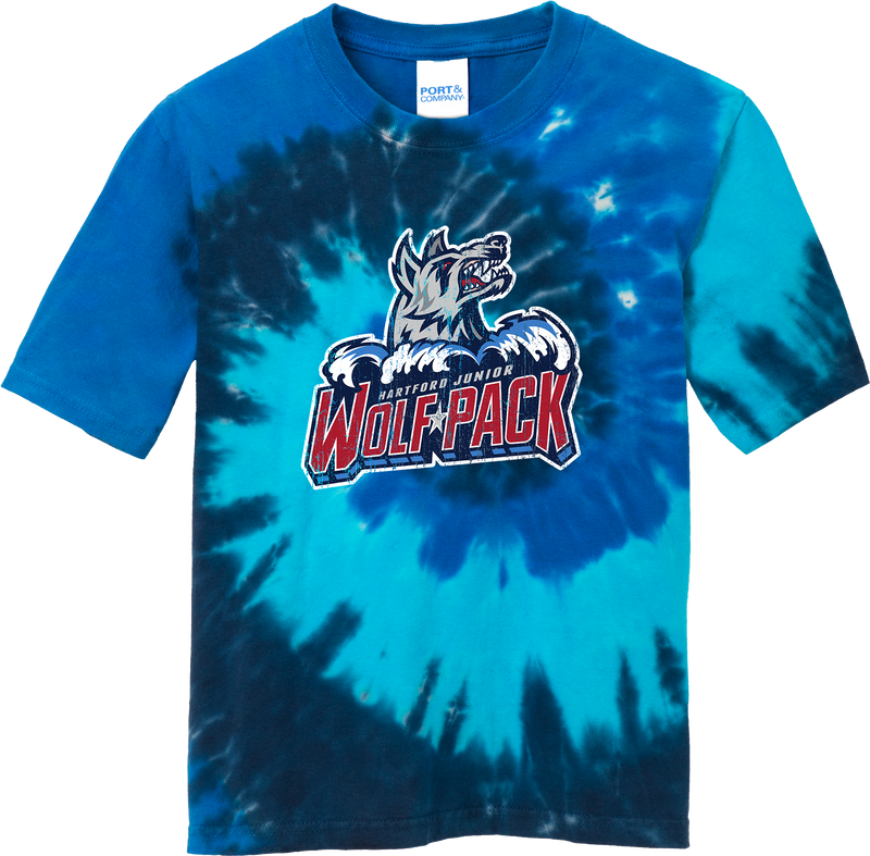 Hartford Jr. Wolfpack Youth Tie-Dye Tee