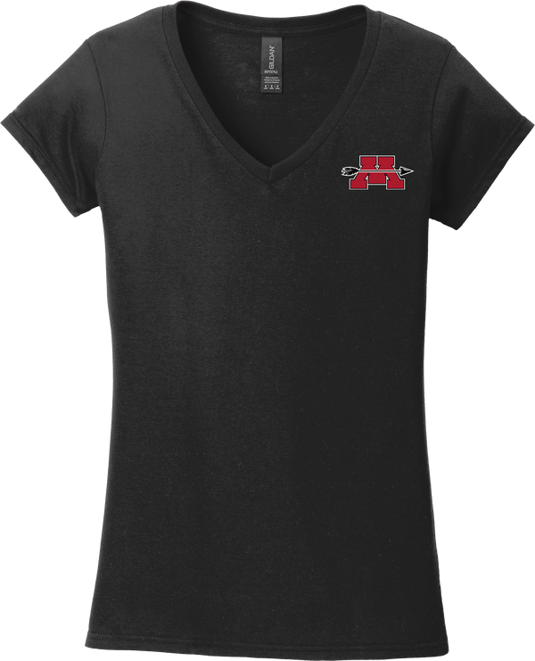 Mercer Arrows Softstyle Ladies Fit V-Neck T-Shirt