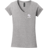 Curry College Softstyle Ladies Fit V-Neck T-Shirt