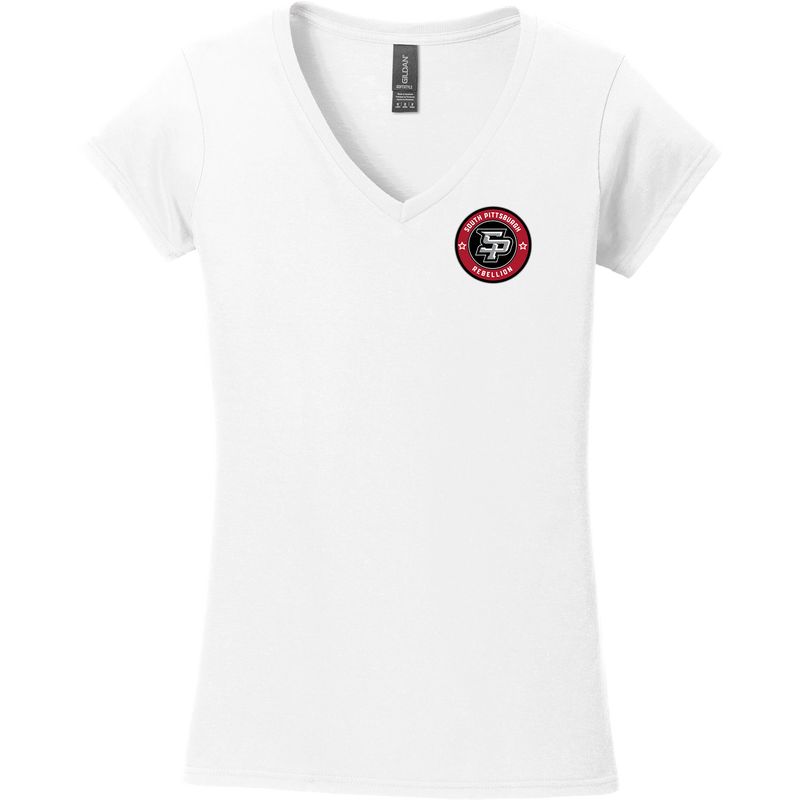 South Pittsburgh Rebellion Softstyle Ladies Fit V-Neck T-Shirt