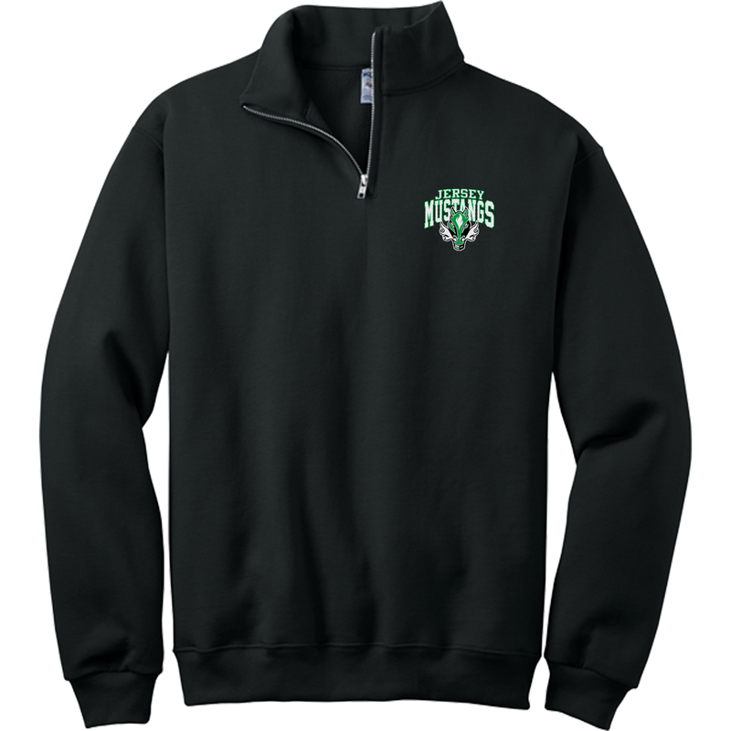 Jersey Mustangs NuBlend 1/4-Zip Cadet Collar Sweatshirt