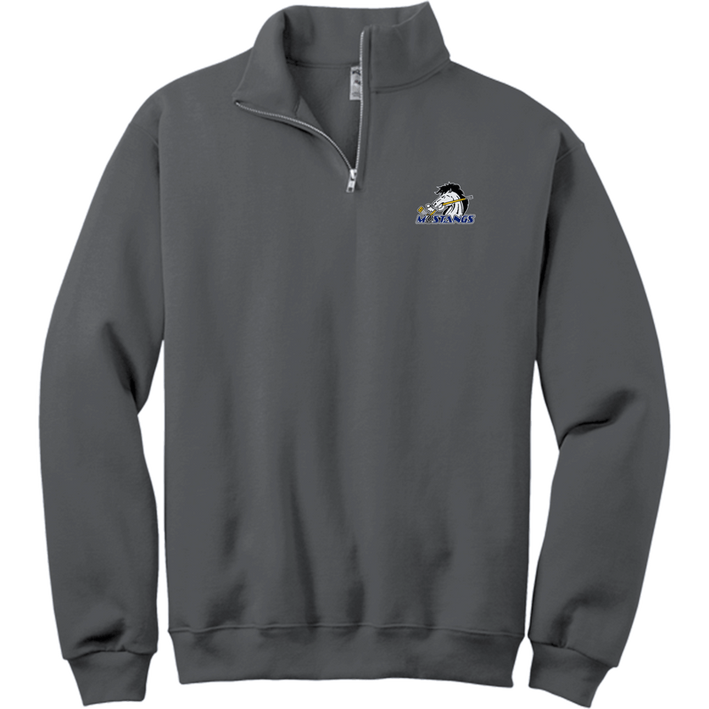 Mid-State Mustangs NuBlend 1/4-Zip Cadet Collar Sweatshirt