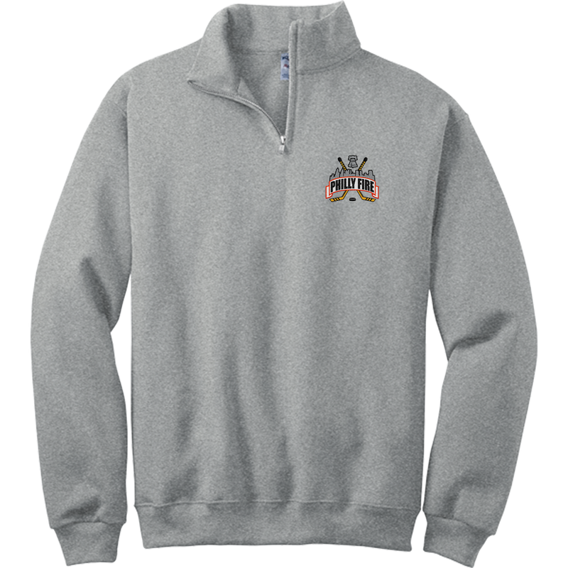 Philly Fire NuBlend 1/4-Zip Cadet Collar Sweatshirt