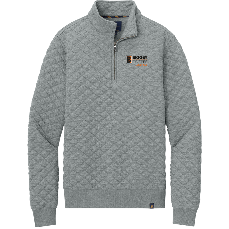 Biggby Coffee Hockey Club Brooks Brothers Diamond Quilt 1/4-Zip