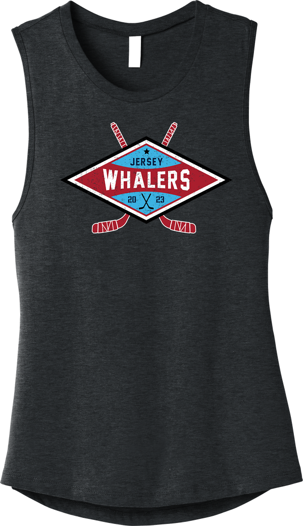 Jersey Shore Whalers Womens Jersey Muscle Tank (D2039-FF)