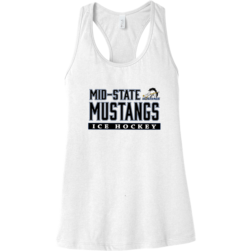 Mid-State Mustangs Womens Jersey Racerback Tank