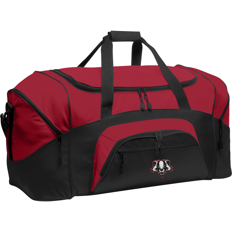Scary Badgers Standard Colorblock Sport Duffel