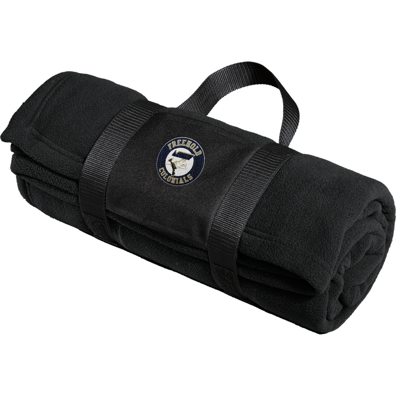 FRC Freehold Colonials Fleece Blanket with Carrying Strap