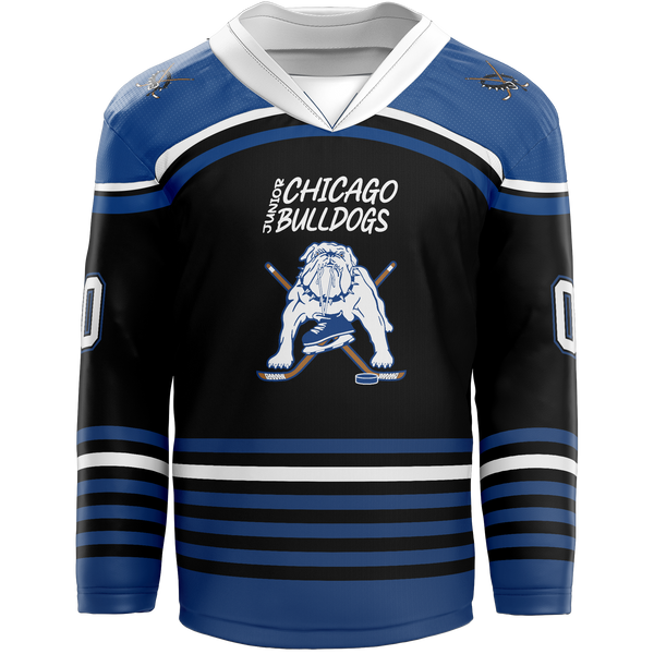 Chicago Jr. Bulldogs Mites Youth Goalie Sublimated Jersey