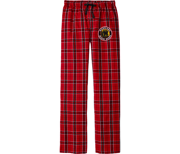 Maryland Black Bears Flannel Plaid Pant