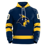 Delaware Jr. Blue Hens Adult Sublimated Retro Hoodie