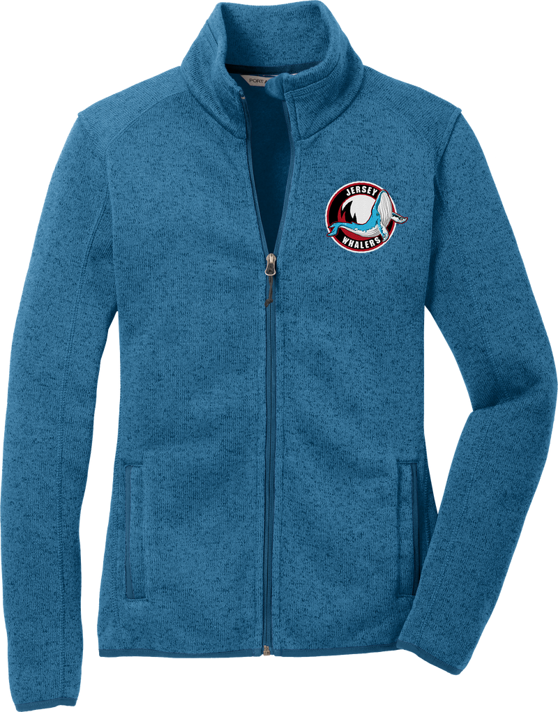 Jersey Shore Whalers Ladies Sweater Fleece Jacket (E1407-LC)