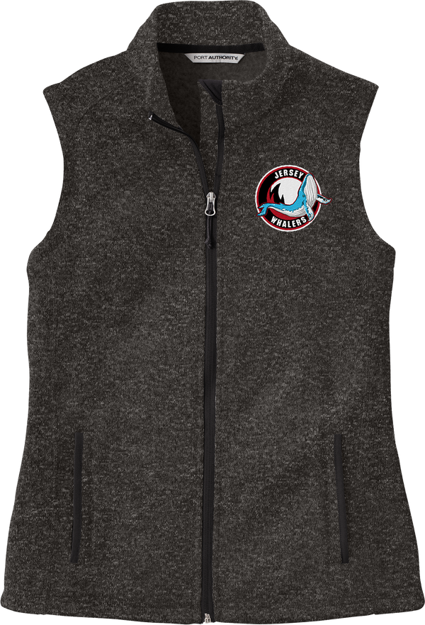 Jersey Shore Whalers Ladies Sweater Fleece Vest (E1407-LC)