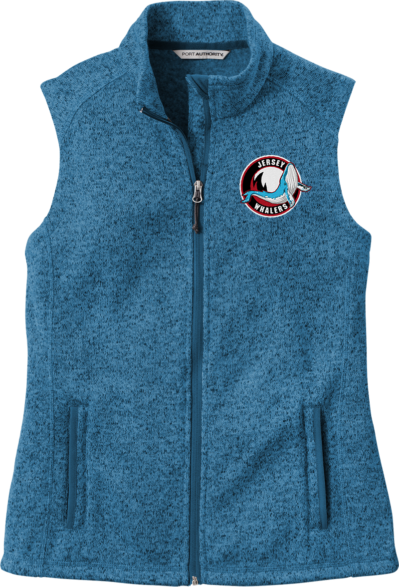 Jersey Shore Whalers Ladies Sweater Fleece Vest (E1407-LC)