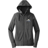 Mid-State Mustangs New Era Ladies Tri-Blend Fleece Full-Zip Hoodie