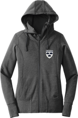 North Jersey Kings New Era Ladies Tri-Blend Fleece Full-Zip Hoodie