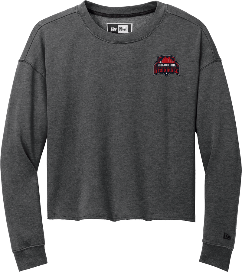 Philadelphia Resistance New Era Ladies Tri-Blend Fleece Crop Crew