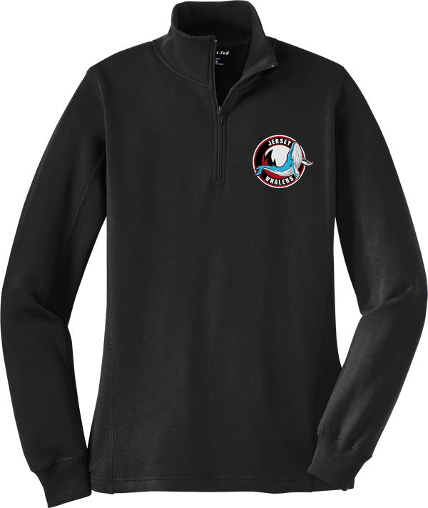 Jersey Shore Whalers Ladies 1/4-Zip Sweatshirt (E1407-LC)