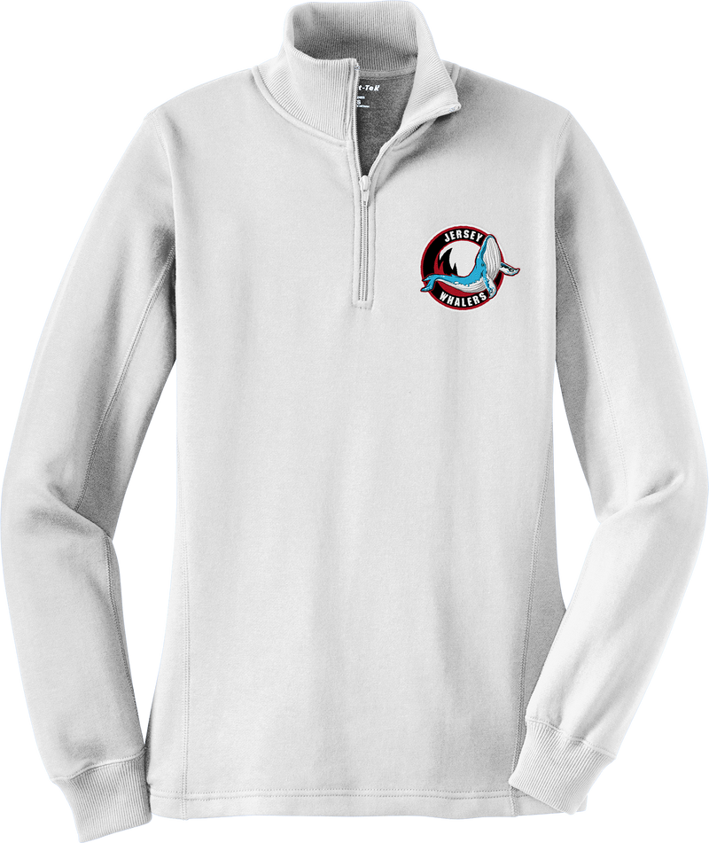 Jersey Shore Whalers Ladies 1/4-Zip Sweatshirt (E1407-LC)
