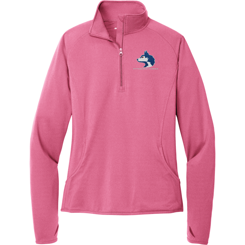 Pittsburgh Huskies Ladies Sport-Wick Stretch 1/4-Zip Pullover