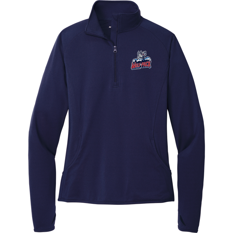 CT Wolfpack South Ladies Sport-Wick Stretch 1/4-Zip Pullover