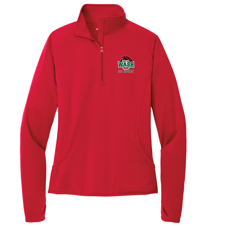 Wash U Ladies Sport-Wick Stretch 1/4-Zip Pullover