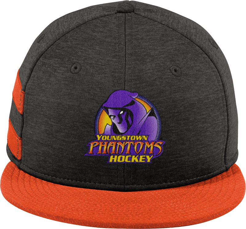 Youngstown Phantoms New Era Shadow Heather Striped Flat Bill Snapback Cap