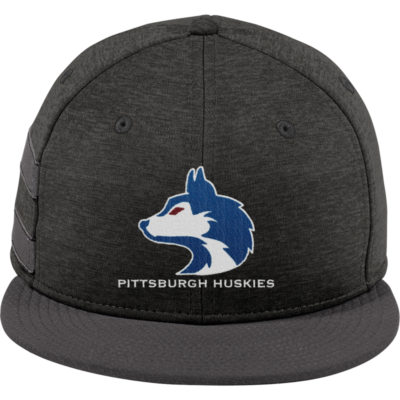 Pittsburgh Huskies New Era Shadow Heather Striped Flat Bill Snapback Cap