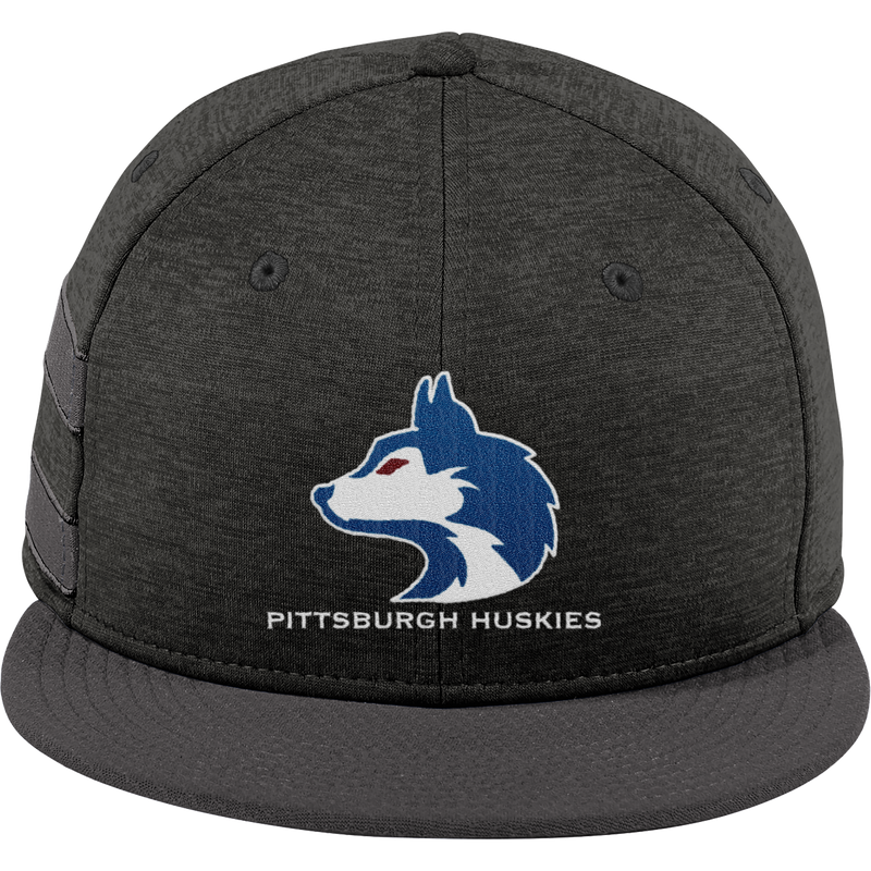 Pittsburgh Huskies New Era Shadow Heather Striped Flat Bill Snapback Cap