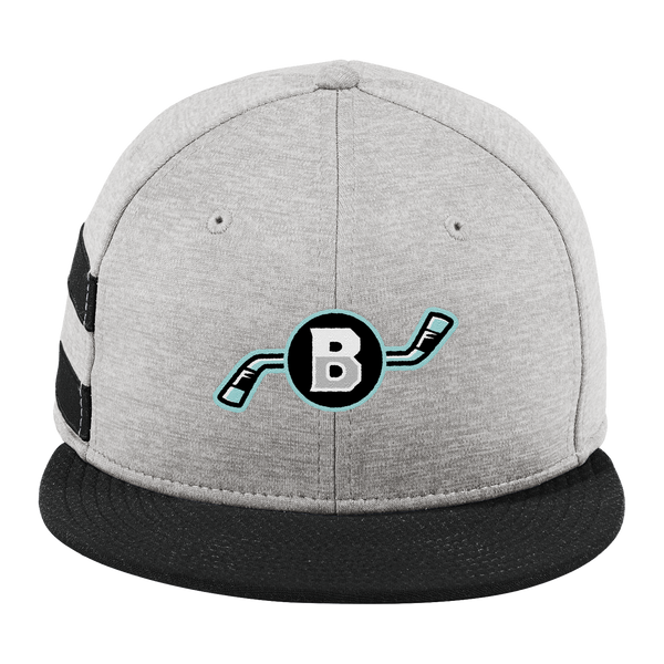 Brooklyn Aviators New Era Shadow Heather Striped Flat Bill Snapback Cap