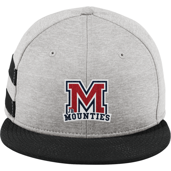 Jr. Mounties New Era Shadow Heather Striped Flat Bill Snapback Cap