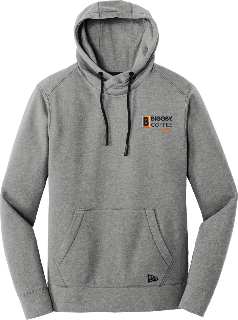 Biggby Coffee Hockey Club New Era Tri-Blend Fleece Pullover Hoodie