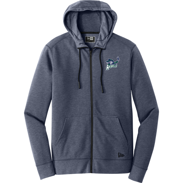 Kensington Valley Rebels New Era Tri-Blend Fleece Full-Zip Hoodie