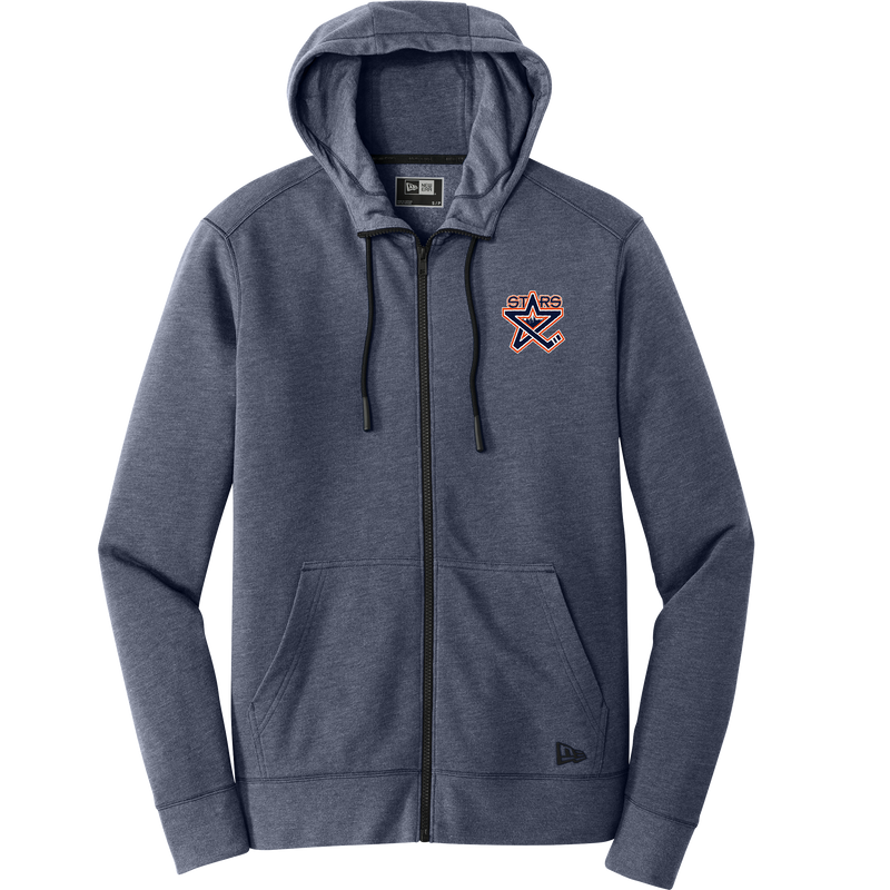 NY Stars New Era Tri-Blend Fleece Full-Zip Hoodie