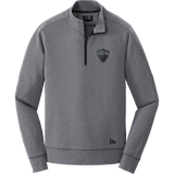 Lansing Spartans New Era Tri-Blend Fleece 1/4-Zip Pullover