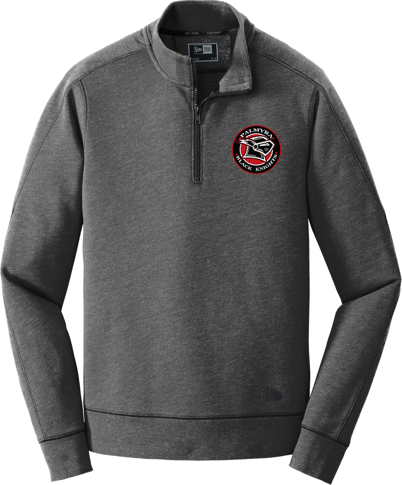 Palmyra Black Knights New Era Tri-Blend Fleece 1/4-Zip Pullover