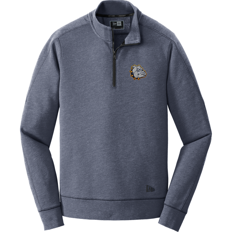Chelsea Bulldogs New Era Tri-Blend Fleece 1/4-Zip Pullover