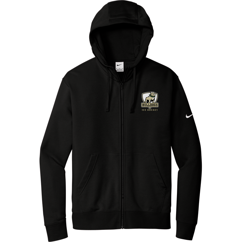 HVM Bulldogs Nike Club Fleece Sleeve Swoosh Full-Zip Hoodie