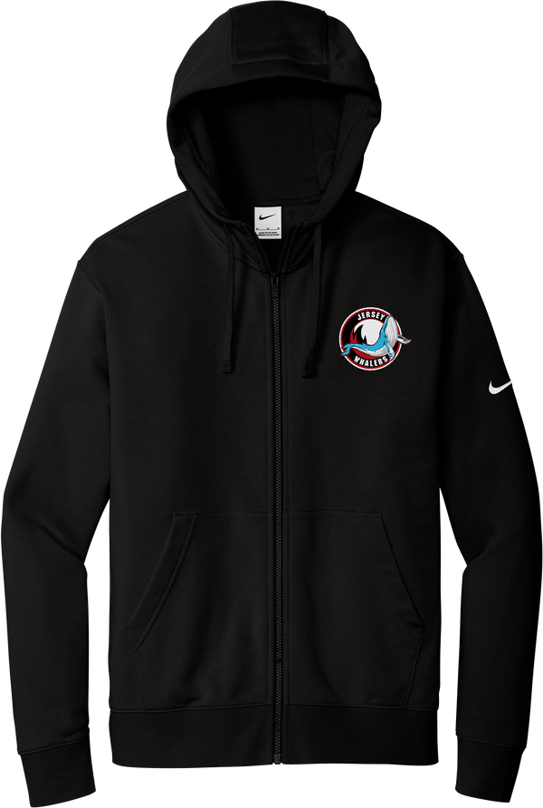 Jersey Shore Whalers Nike Club Fleece Sleeve Swoosh Full-Zip Hoodie (E1407-LC)