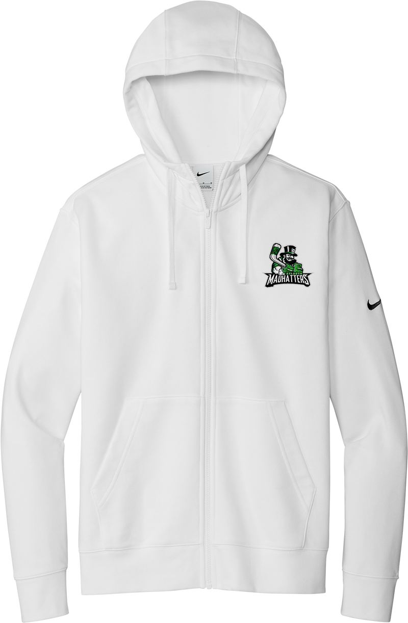 Atlanta Madhatters Nike Club Fleece Sleeve Swoosh Full-Zip Hoodie