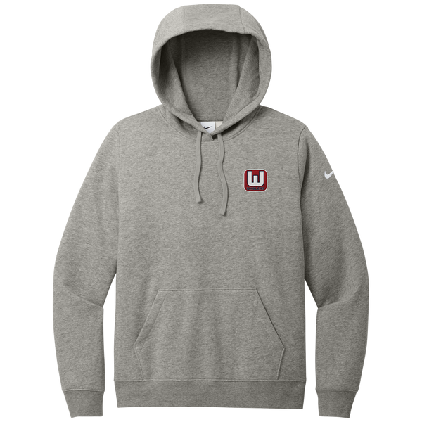 CT Whalers Tier 1 Nike Women's Club Fleece Sleeve Swoosh Pullover Hoodie