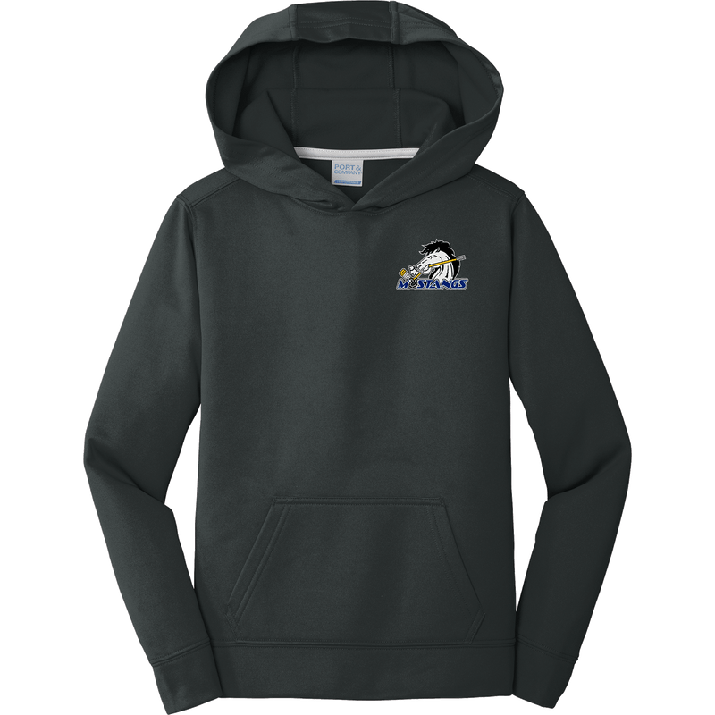 Mid-State Mustangs Youth Performance Fleece Pullover Hooded Sweatshirt