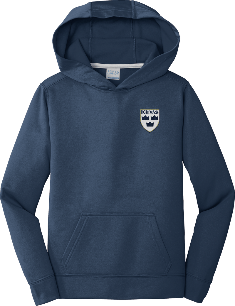 North Jersey Kings Youth Performance Fleece Pullover Hooded Sweatshirt