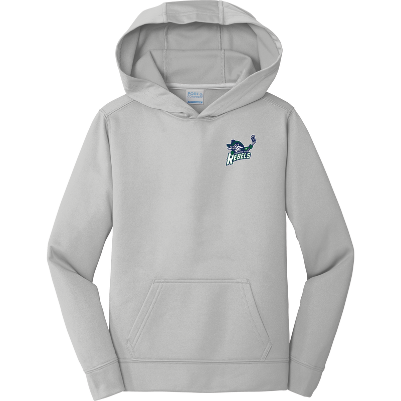 Kensington Valley Rebels Youth Performance Fleece Pullover Hooded Sweatshirt