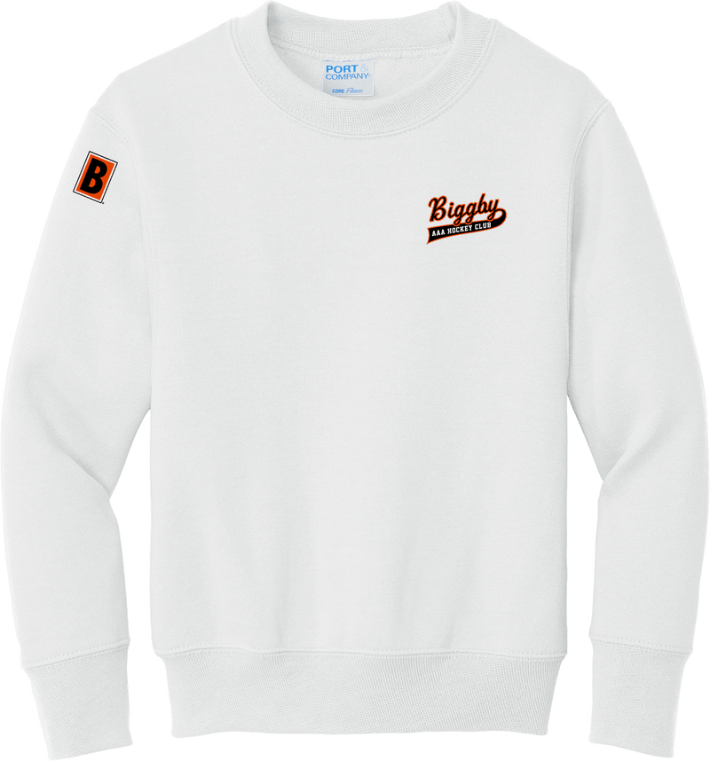 Biggby Coffee AAA Youth Core Fleece Crewneck Sweatshirt