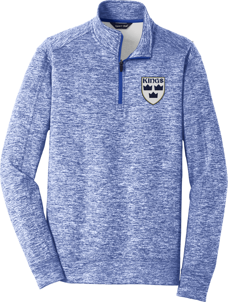 North Jersey Kings PosiCharge Electric Heather Fleece 1/4-Zip Pullover