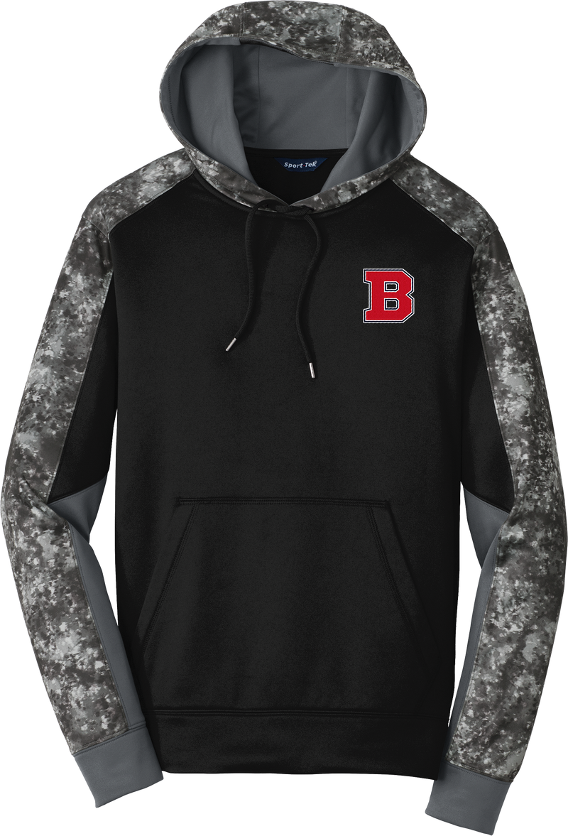 CT Bobcats Sport-Wick Mineral Freeze Fleece Colorblock Hooded Pullover