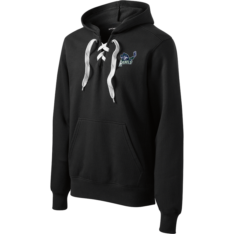 Kensington Valley Rebels Lace Up Pullover Hooded Sweatshirt