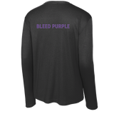 Curry College (Bleed Purple CC) Youth Long Sleeve PosiCharge Competitor Tee
